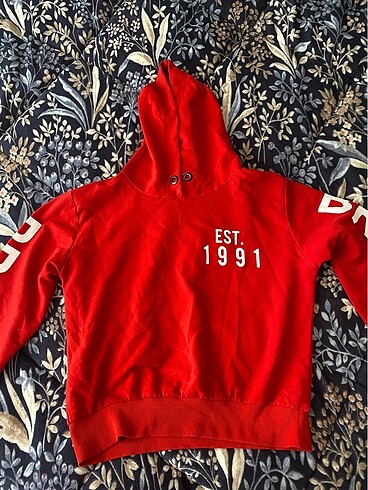 Kırmızı crop sweatshirt