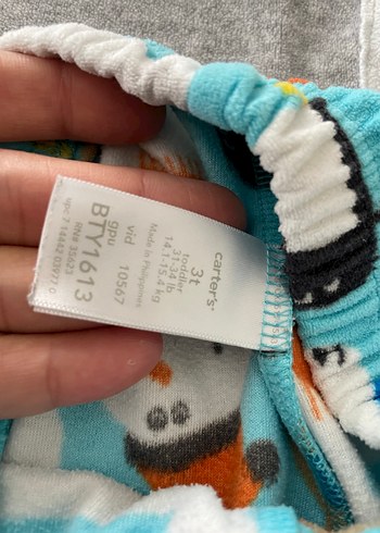 24-36 Ay Beden Carters erkek çocuk pijama takımı 2li