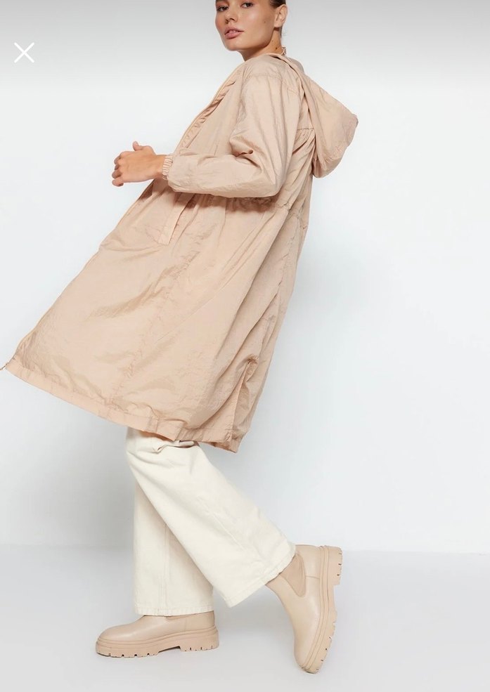 Bej ASTARLI YAĞMURLUK - Görsel 5