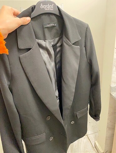 s Beden Siyah blazer ceket