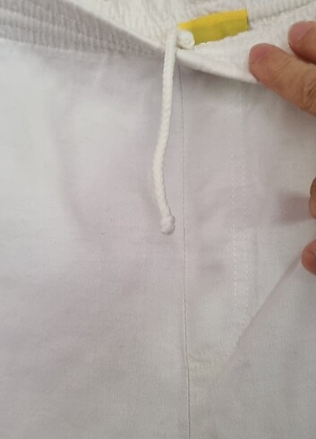 44 Beden beyaz Renk Pamuklu şort