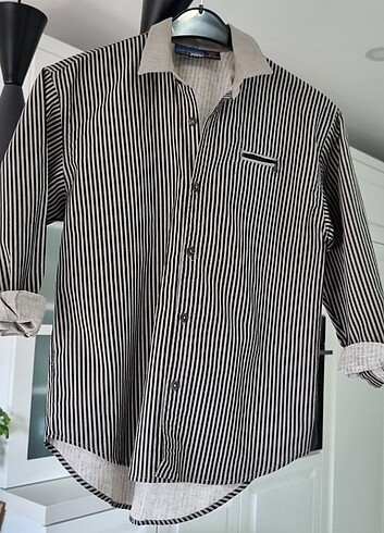 12 ve 14 yaş erkek cocuk pamuk cotton gömlek - Görsel 8