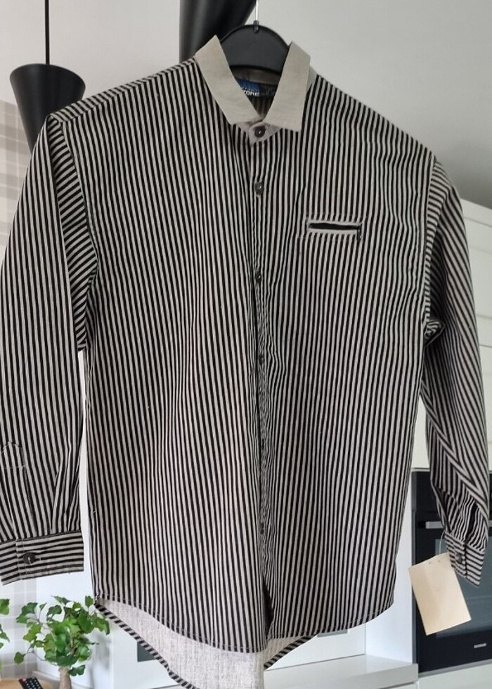 12 ve 14 yaş erkek cocuk pamuk cotton gömlek - Görsel 2