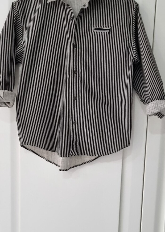 12 ve 14 yaş erkek cocuk pamuk cotton gömlek - Görsel 3