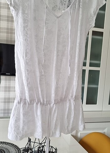 Incecik yumuşacık  bağcıkli tişort bluz - Görsel 2