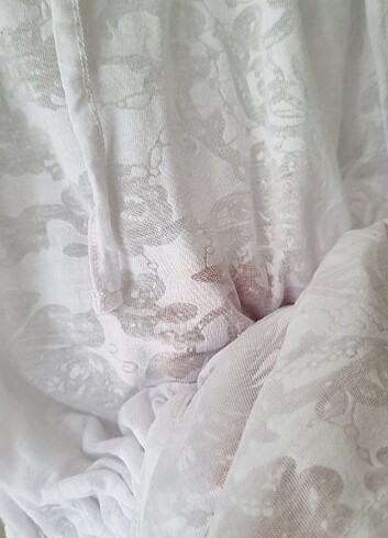 Incecik yumuşacık  bağcıkli tişort bluz - Görsel 5