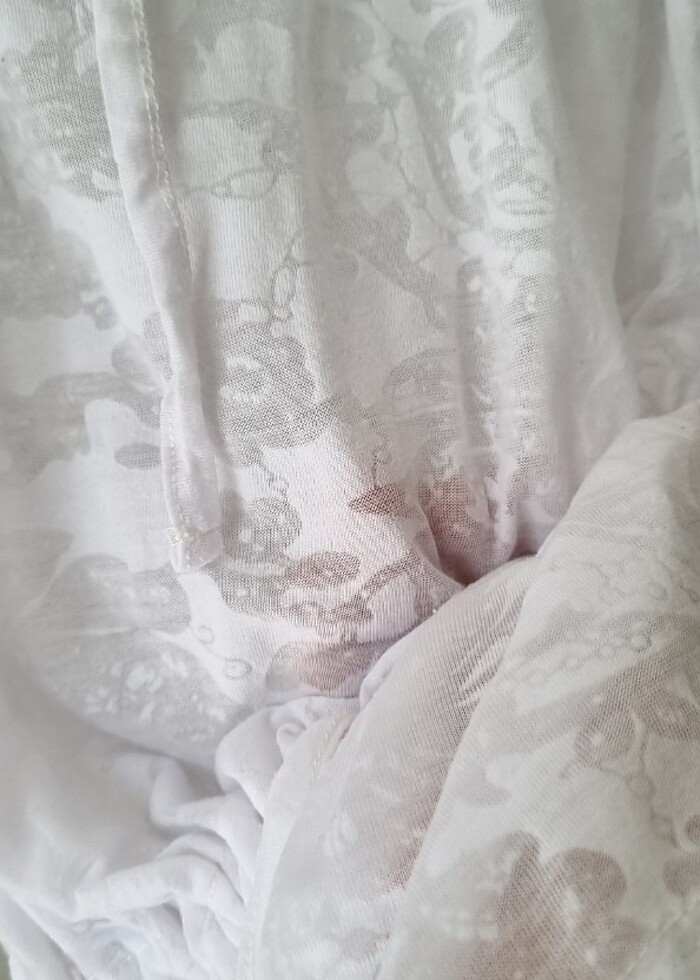 Incecik yumuşacık  bağcıkli tişort bluz - Görsel 5