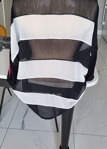 Yüzde yüz viskon  översize bluz - Görsel 6