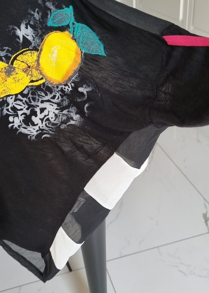 Yüzde yüz viskon  översize bluz - Görsel 5