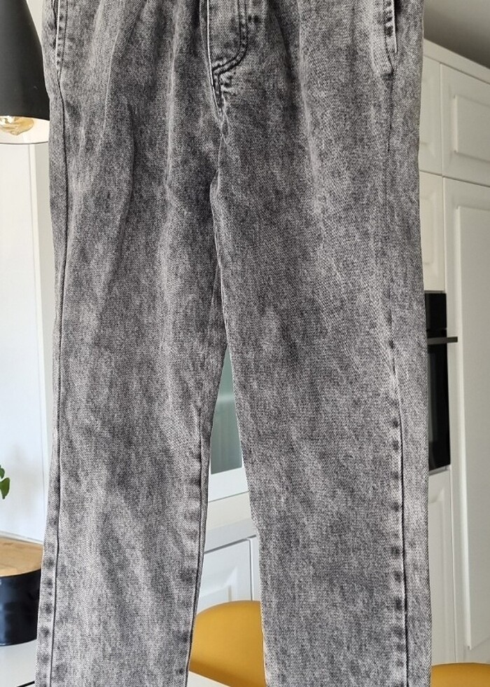 Yüksek bel kot pantolon - Görsel 3