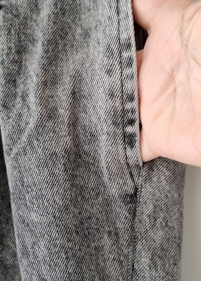 Yüksek bel kot pantolon - Görsel 5