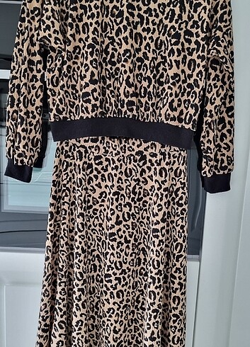 Leopar kısa bluz  - Görsel 7