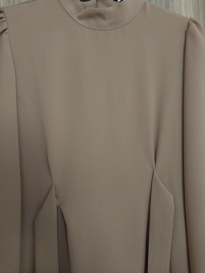 Camel Tesettür Mezuniyet Elbisesi - Görsel 4