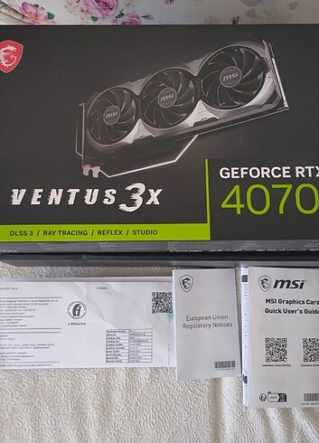 MSI RTX 4070 Ventus 3X 12GB OC ekran kartı