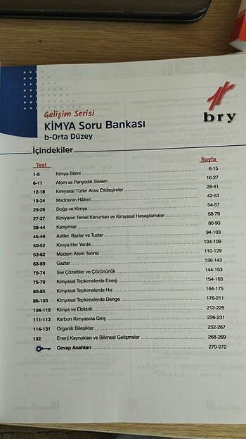  Yks kitabı Birey b kimya