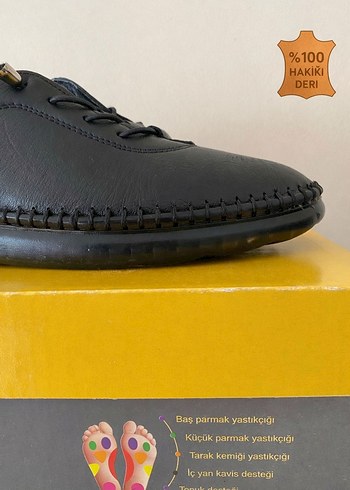 %100 HAKİKİ DERİ KADIN TAM ORTOPEDİK GÜNLÜK AYAKKABI - Görsel 4
