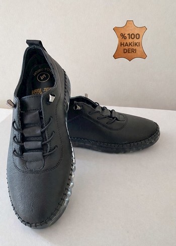 %100 HAKİKİ DERİ KADIN ORTOPEDİK AYAKKABI - Görsel 10