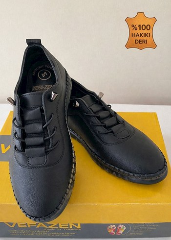 %100 HAKİKİ DERİ KADIN ORTOPEDİK AYAKKABI - Görsel 2