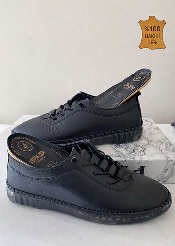 %100 HAKİKİ DERİ KADIN ORTOPEDİK GÜNLÜK AYAKKABI - Görsel 8