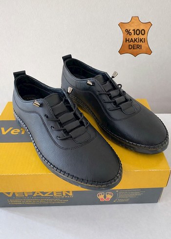 %100 HAKİKİ DERİ KADIN ORTOPEDİK AYAKKABI - Görsel 3