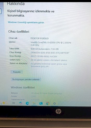 HP PAVİLİON 1.5 İSLEMCİLİ 6.NESİL - Görsel 5