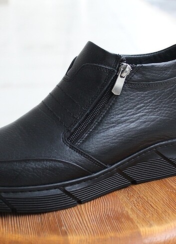 İCİ KÜRKLÜ 0 HAKİKİ DERİ ORTOPEDİK BOT - Görsel 4