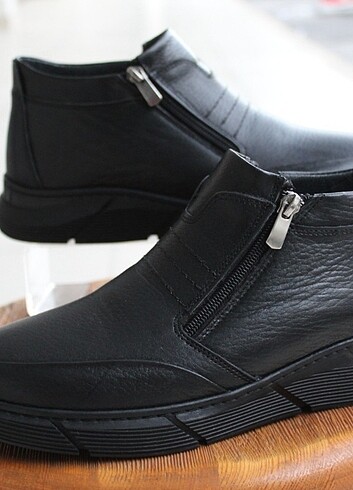 İCİ KÜRKLÜ 0 HAKİKİ DERİ ORTOPEDİK BOT - Görsel 6