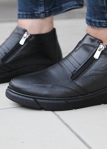 İCİ KÜRKLÜ 0 HAKİKİ DERİ ORTOPEDİK BOT - Görsel 9