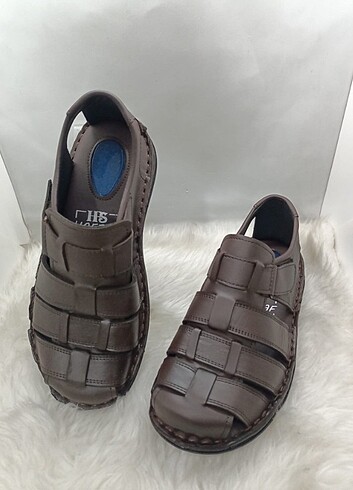 0 HAKİKİ DERİ COMFORT SANDALET - Görsel 4