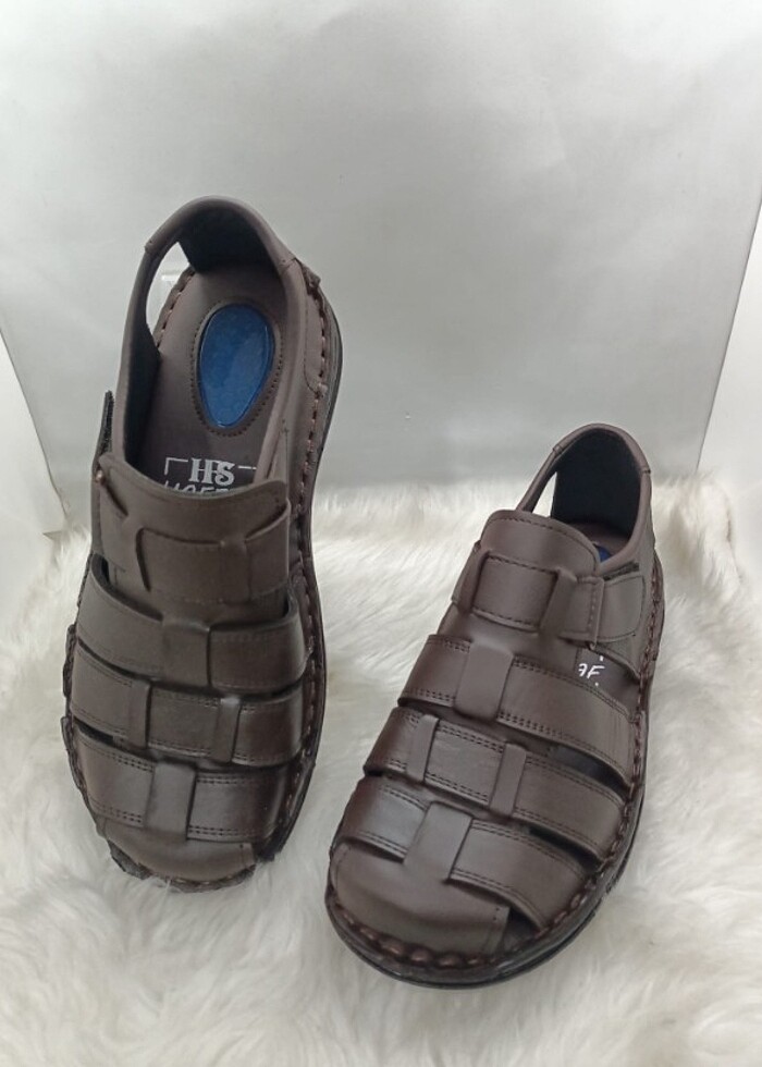 0 HAKİKİ DERİ COMFORT SANDALET - Görsel 4