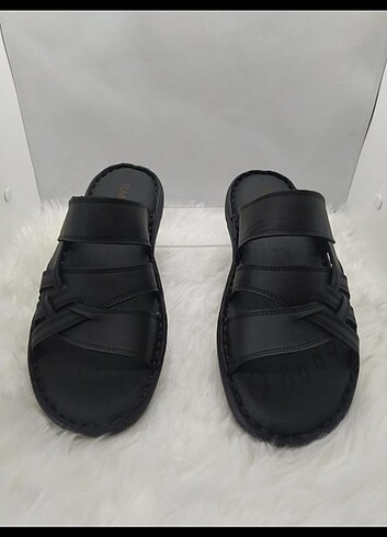 0 HAKİKİ DERİ ERKEK TERLİK  - Görsel 2