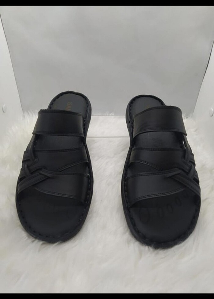 0 HAKİKİ DERİ ERKEK TERLİK  - Görsel 2