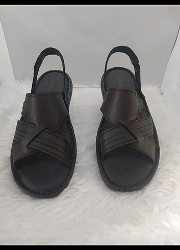 0 HAKİKİ DERİ ERKEK TERLİK - SANDALET - Görsel 4