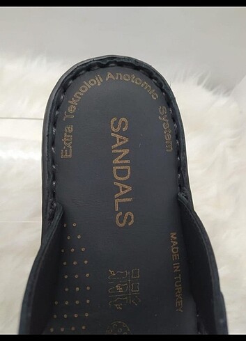 0 HAKİKİ DERİ ERKEK TERLİK - SANDALET  - Görsel 4