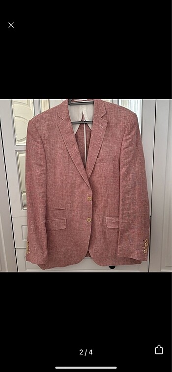 Diğer Erkek Altınyıldız blazer ceket mercan rengi
