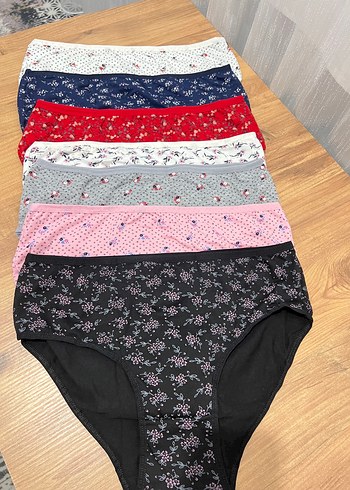 Kadın Çok Renkli Baskılı Mini Külot 7'li Set - Görsel 3