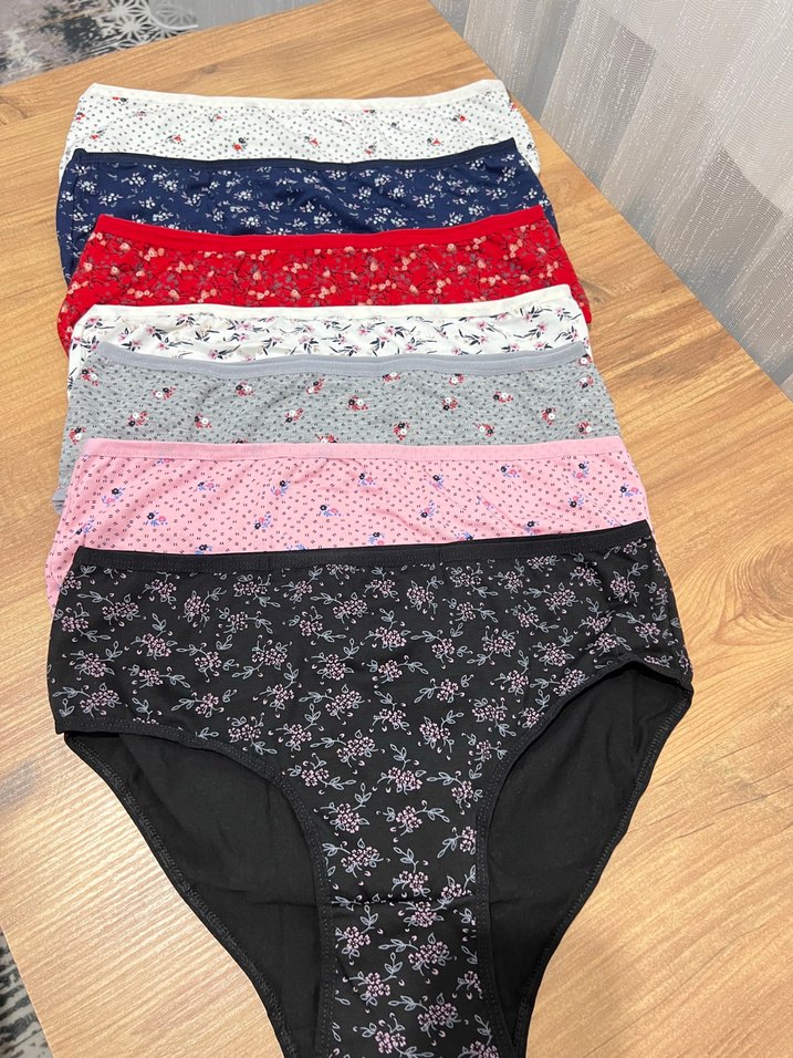 Kadın Çok Renkli Baskılı Mini Külot 7'li Set - Görsel 3