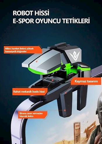 ZOINCO Black Pro X1 Oyuncu Tetikleyicisi Siyah - Görsel 2