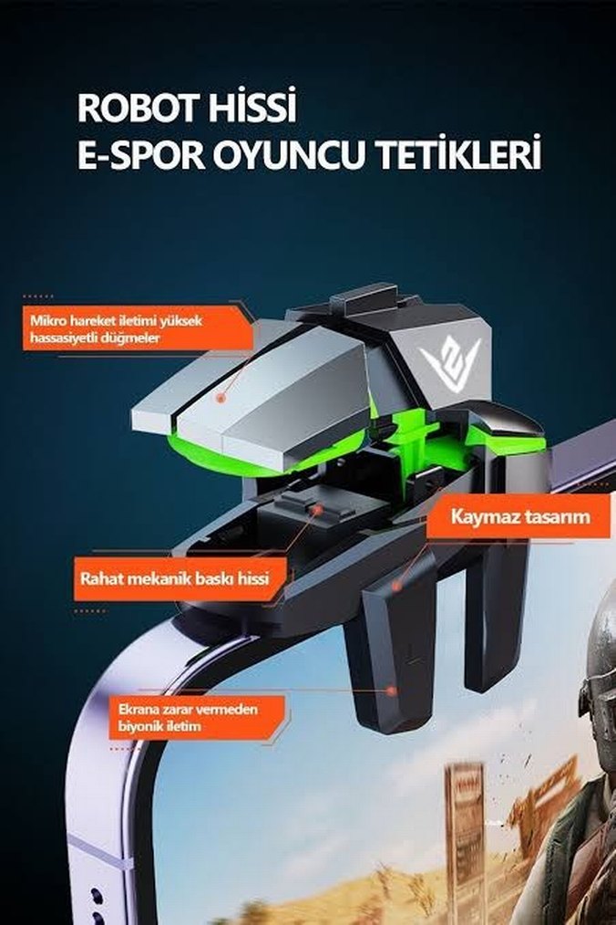 ZOINCO Black Pro X1 Oyuncu Tetikleyicisi Siyah - Görsel 2