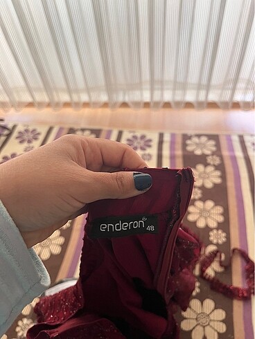 48 Beden bordo Renk Bordo simli abiye
