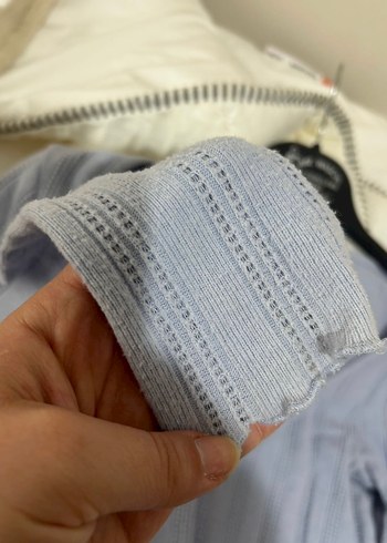 Bershka lila örgü bluz - Görsel 4