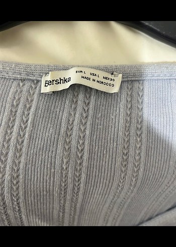 Bershka lila örgü bluz - Görsel 3