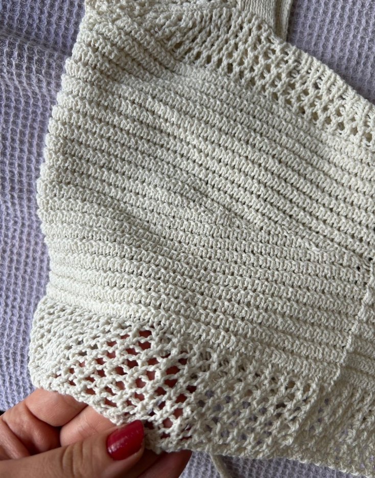 Mavi marka Bej Örgü Bohem Kadın Crop Top - Görsel 3