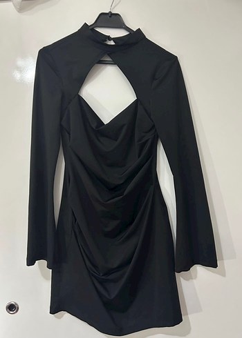 Trendyolmilla siyah mini elbise - Görsel 2