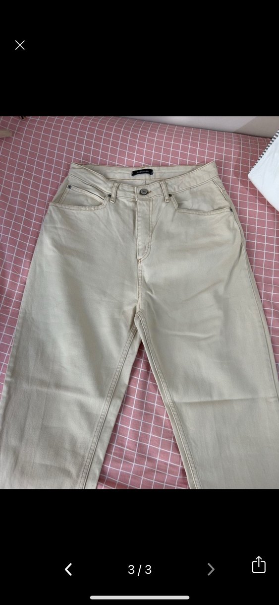 Trendyolmilla bej jean pantolon - Görsel 3