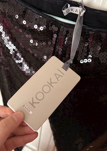 Kadın Siyah Payetli Dar Kesim Pantolon - Görsel 3