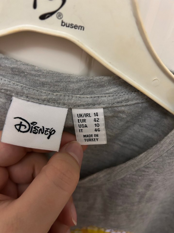 Gri Payetli Kısa Kollu Tişört - Görsel 2