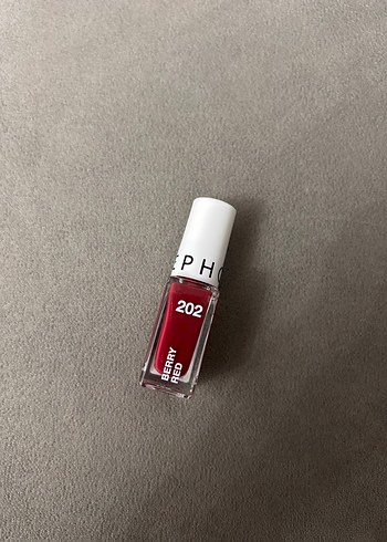 Sephora Koyu Kırmızı ve Top Coat Tırnak Cilası - Görsel 8