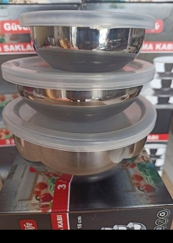  Beden Güven Life 3'lü Saklama Kabı Seti Gri