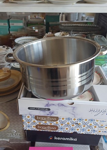 Gri krom Çelik Tencere